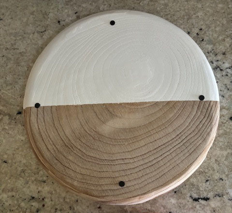 Large Wood Round Tray