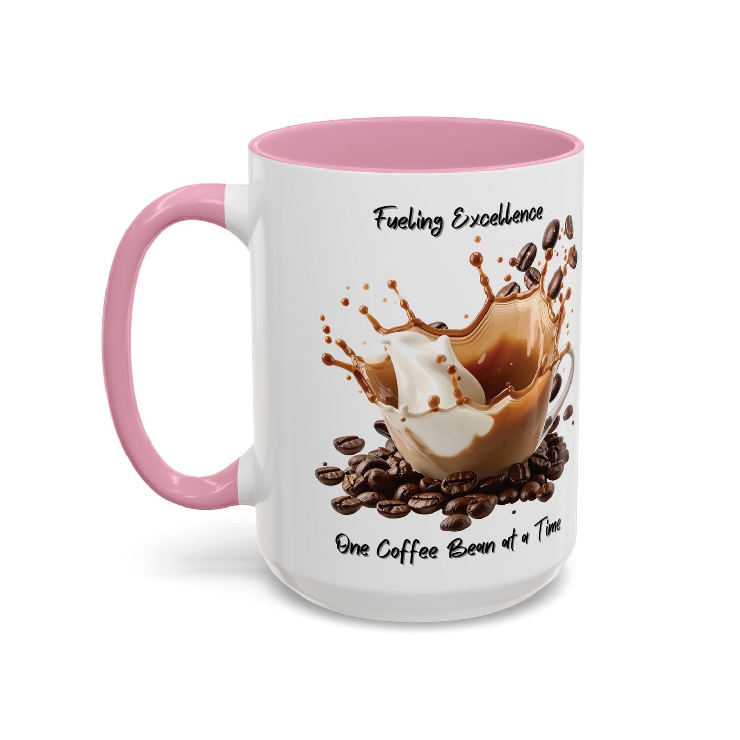Coffee Splash Mug | Fueling Excellence One Coffee Bean at a Time