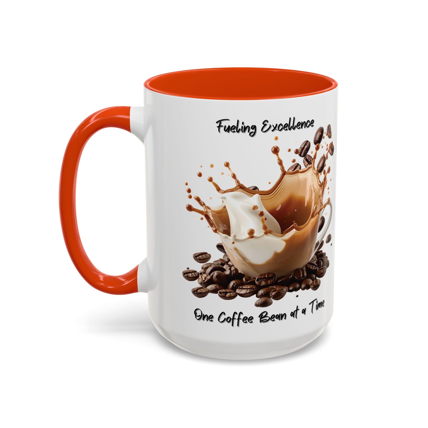 Coffee Splash Mug | Fueling Excellence One Coffee Bean at a Time