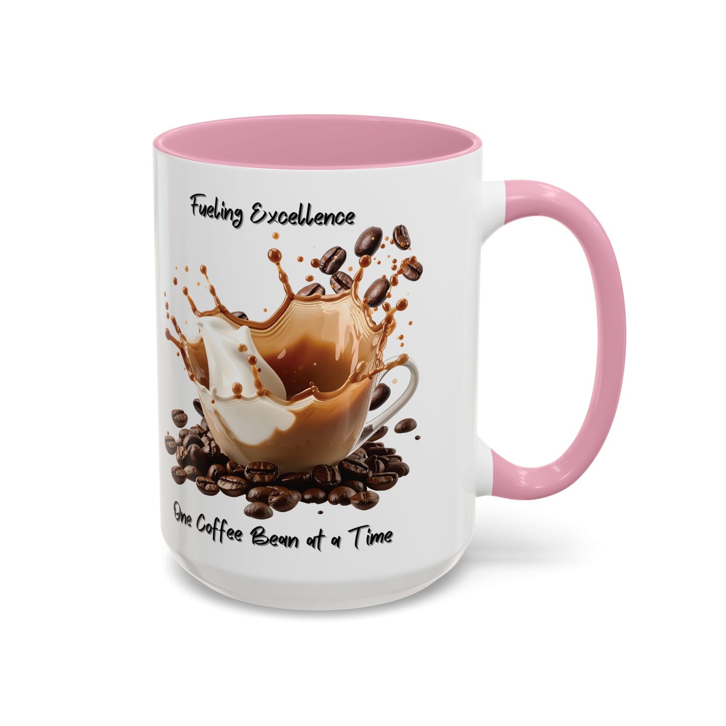 Coffee Splash Mug | Fueling Excellence One Coffee Bean at a Time