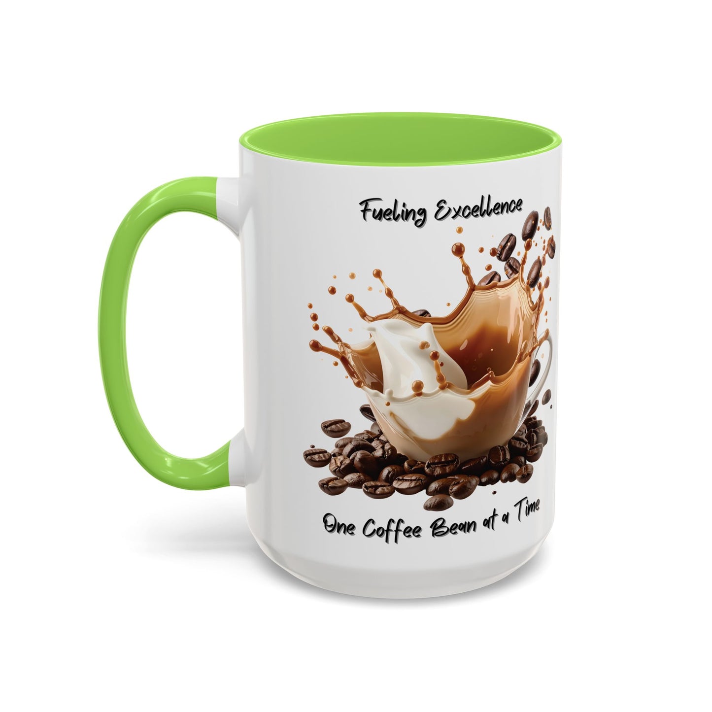 Coffee Splash Mug | Fueling Excellence One Coffee Bean at a Time