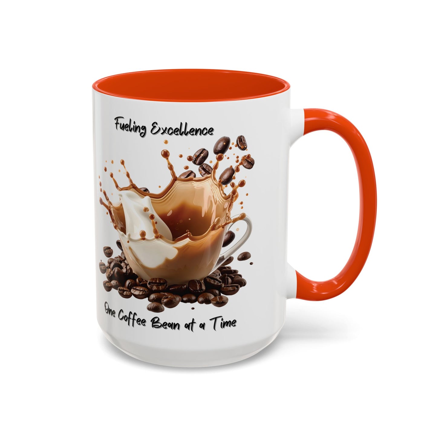 Coffee Splash Mug | Fueling Excellence One Coffee Bean at a Time