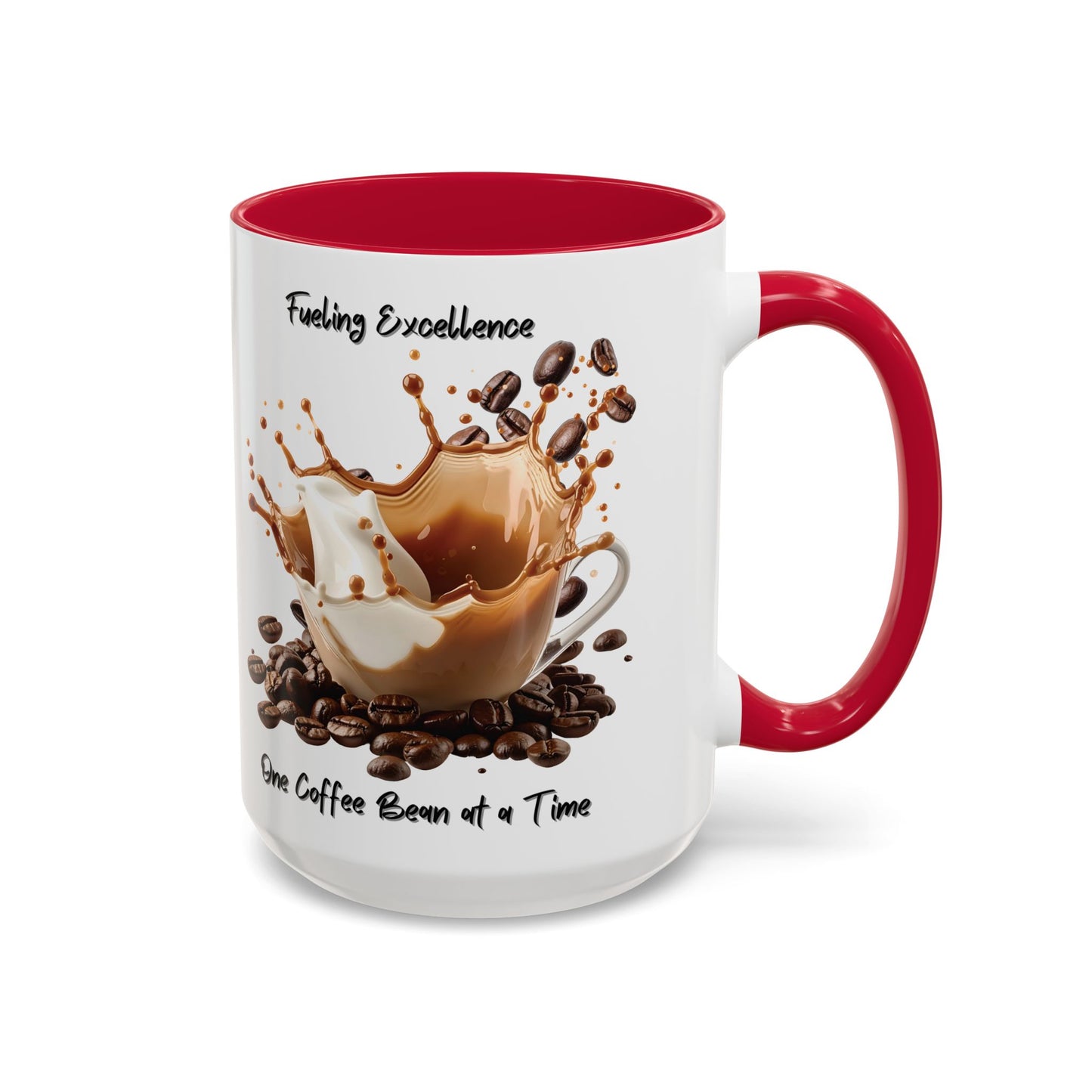Coffee Splash Mug | Fueling Excellence One Coffee Bean at a Time
