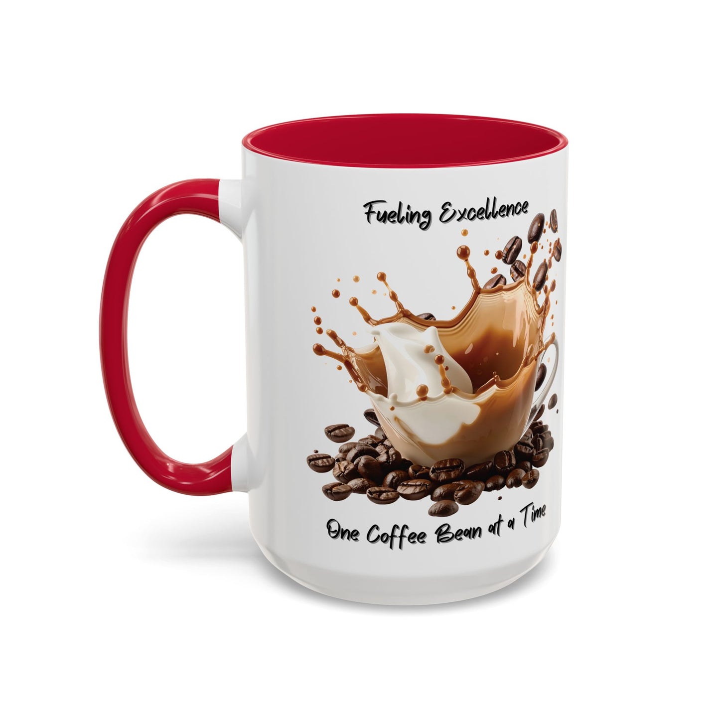 Coffee Splash Mug | Fueling Excellence One Coffee Bean at a Time