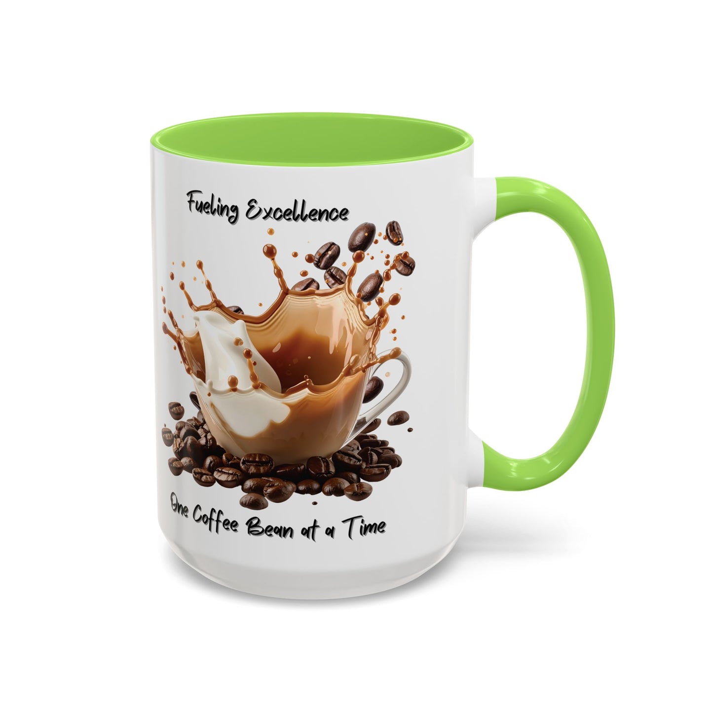 Coffee Splash Mug | Fueling Excellence One Coffee Bean at a Time