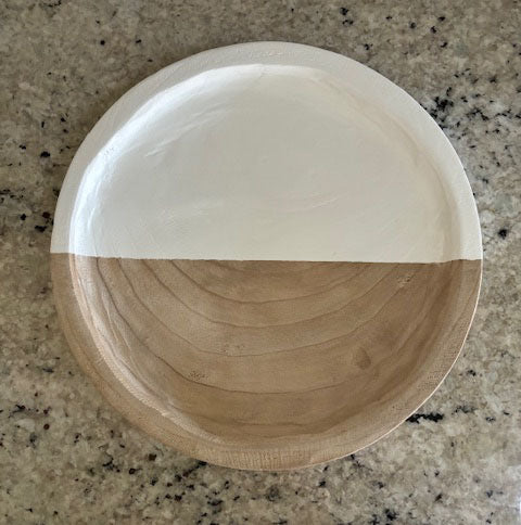 Small Wood Round Tray