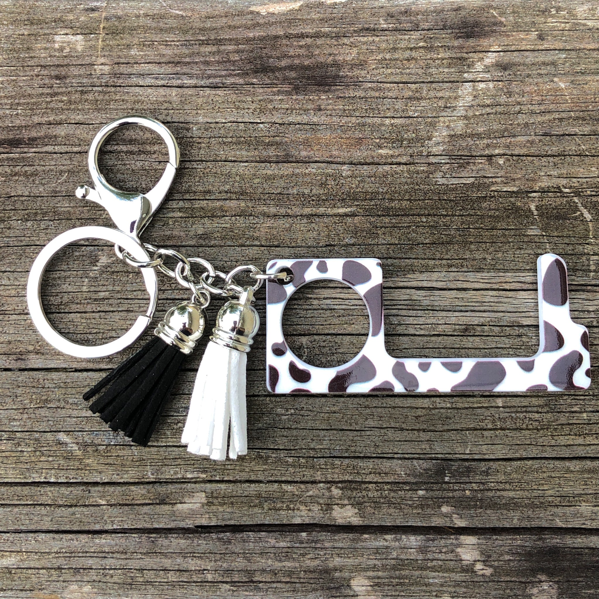 No Touch Key Ring - Cow