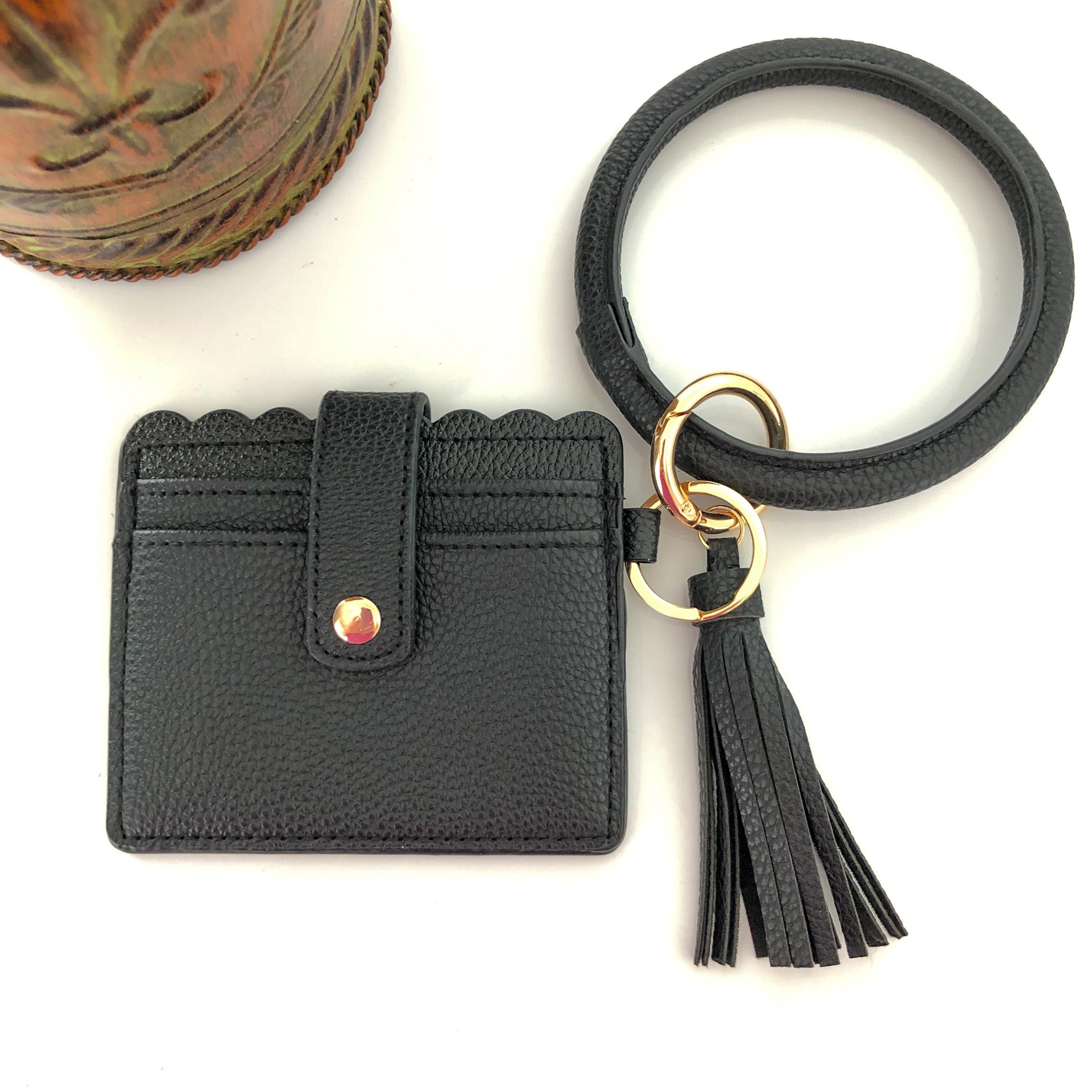 Keychain Wallet, Wristlet, Bangle, ID Card Holder, Purse, Key