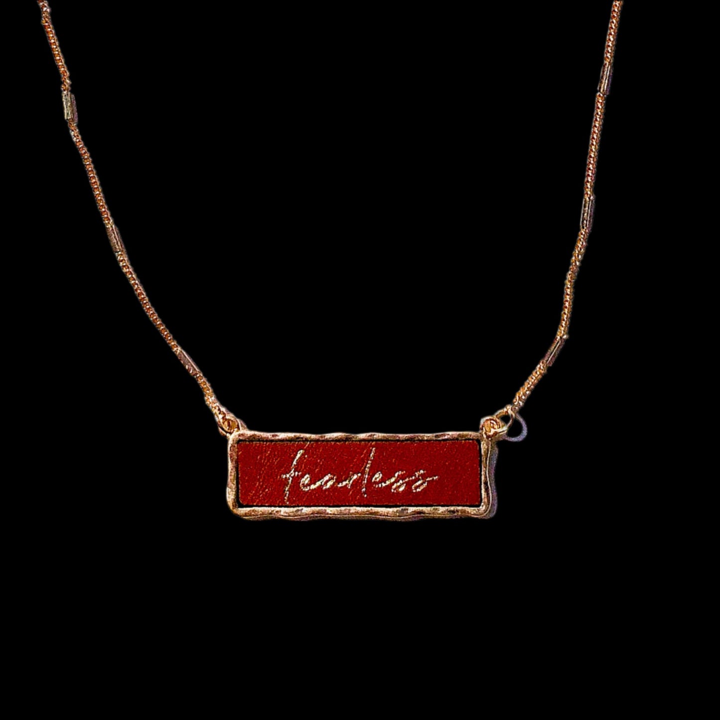 Fearless Inspirational Charm Necklace